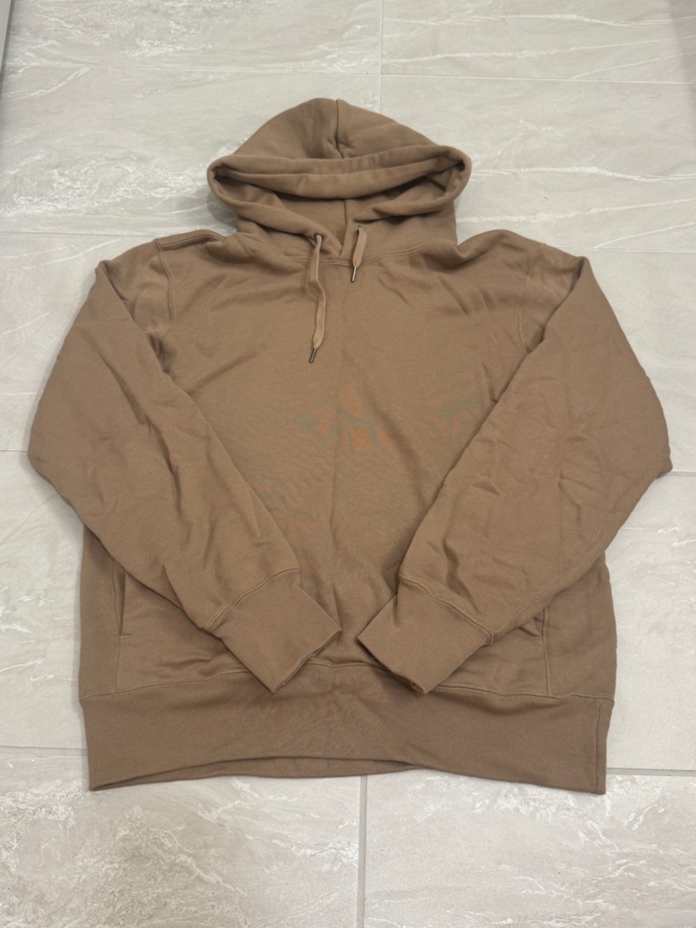 Uniqlo Brown Hoodie Mens Warm Casual Minimalist Sweatshirt